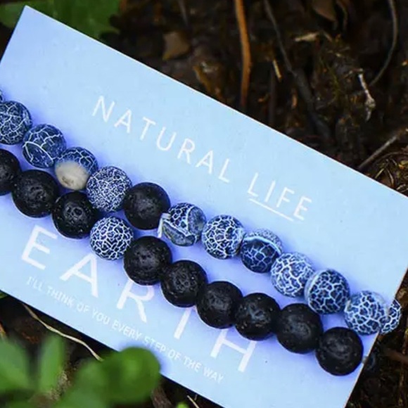 Natural Chakra Earth Bead Bracelets for Men and Women Strand Bracelet - Picture 3 of 4